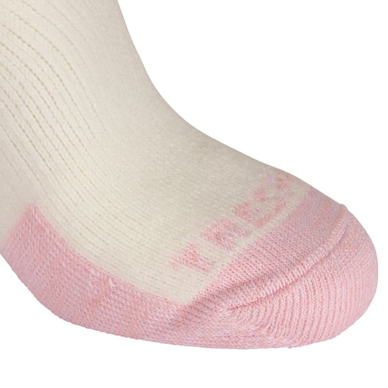 Trespass Childrens/Kids Convex Ski Socks (Pack of 2) (Candy Pink/Off White)