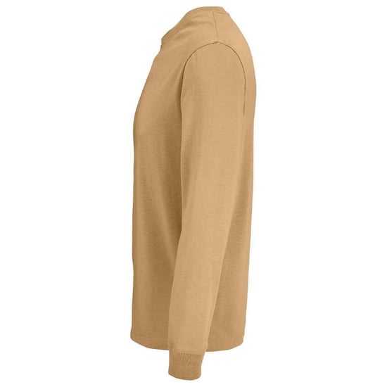 SOLS Unisex Adult Pioneer Organic Cotton T-shirt met lange mouwen (Donker Beige) - Image 2
