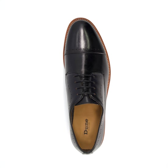 Dune Savion Leren Zwarte Oxford Schoenen Voor Heren - Image 3