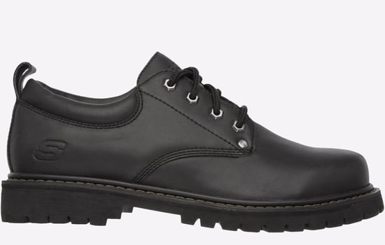 Skechers Tom Cats Zwarte Leren Veterschoenen Voor Heren - Image 1