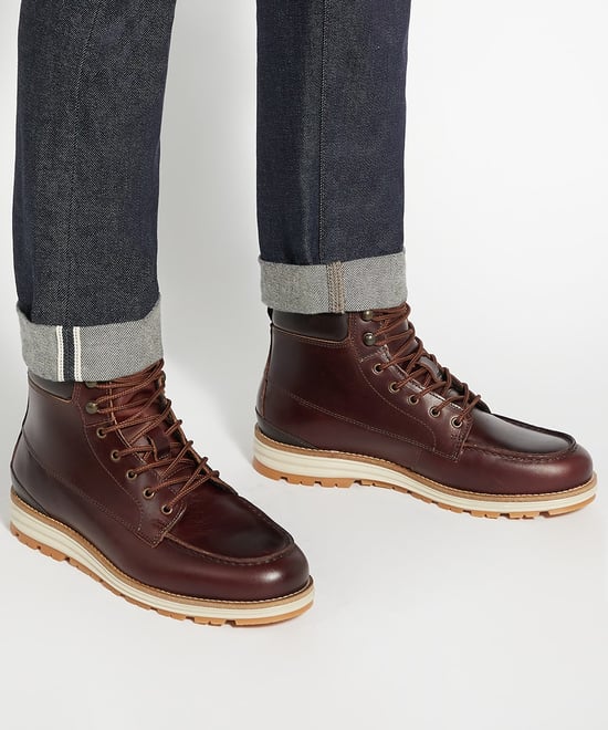 Dune Mens Cillian - Leather Hiker Boots