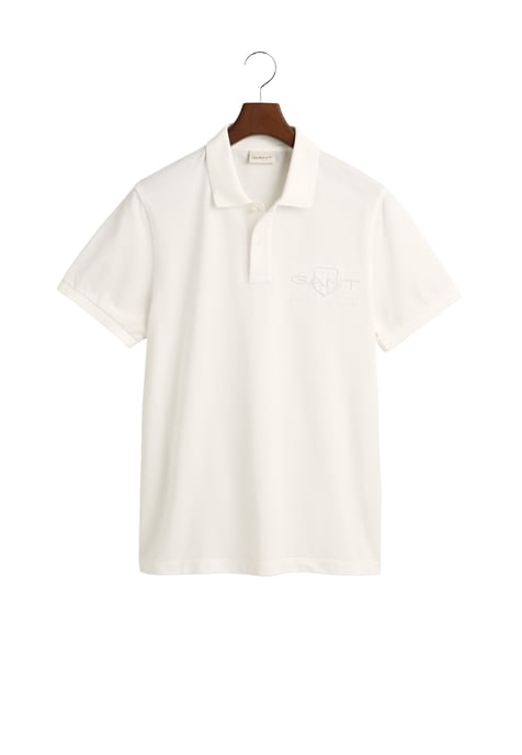 GANT Regular Fit Tonal Shield Logo Short Sleeve Rugger - Image 4