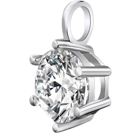 Pendant silver embellished with swarovski crystals ® white Rafaela Donata - Image 2
