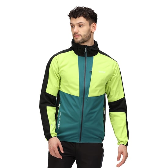 Regatta Mens Tarvos V Soft Shell Jacket (Bright Kiwi/Pacific Green) - Image 5