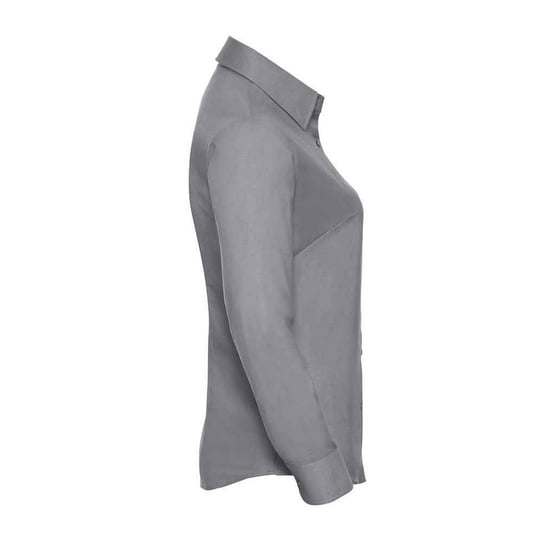 Russell Dames/Dames Oxford Easy-Care overhemd met lange mouwen (Zilver) - Image 3
