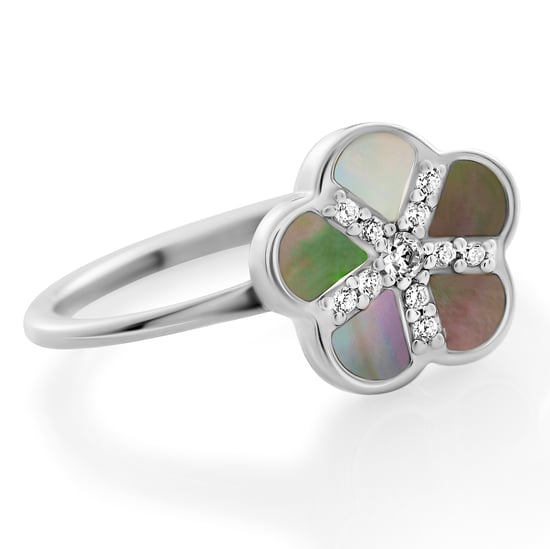 Orphelia 'Daisy' Women's 925 Sterling Silver Ring - Silver ZR-7585