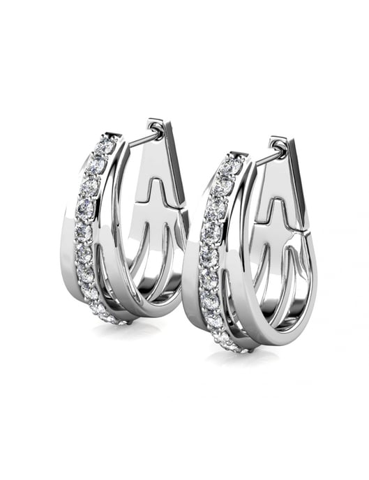 Aurielle Square Set - Silver and Crystal - Image 6