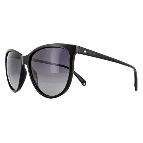 Polaroid Square Womens Black Grey Polarized Sunglasses