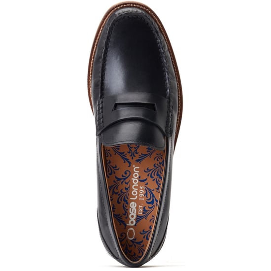 Base London Garfield leren herenpantoffels zwart - Image 4