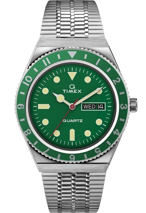 Timex Q Reissue Heren Horloge Zilverkleurig TW2U61700 - Image 1