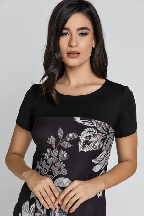Black Floral Dress by Conquista