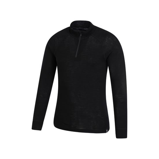 Mountain Warehouse Mens Merino II Base Layer Top (Black)