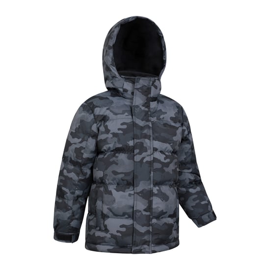 Mountain Warehouse Barn/ungdomar Snow II Tryckt Vattenavvisande Vadderad Jacka (Camo Green) - Image 4