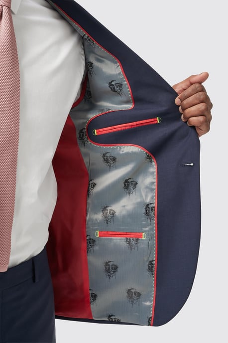 Buscot Slim Fit Navy Jacket