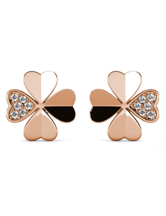 Clover Petal Set and Box - Rose Gold and Crystal - Image 5