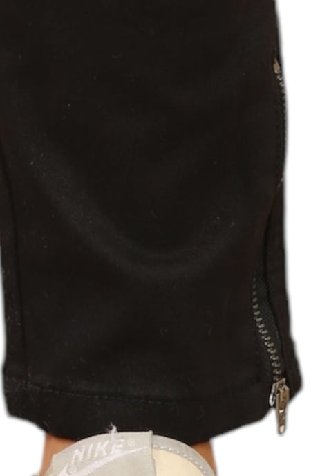 MYT Womens Cargo Chino Ankle Grazer Trousers in Black