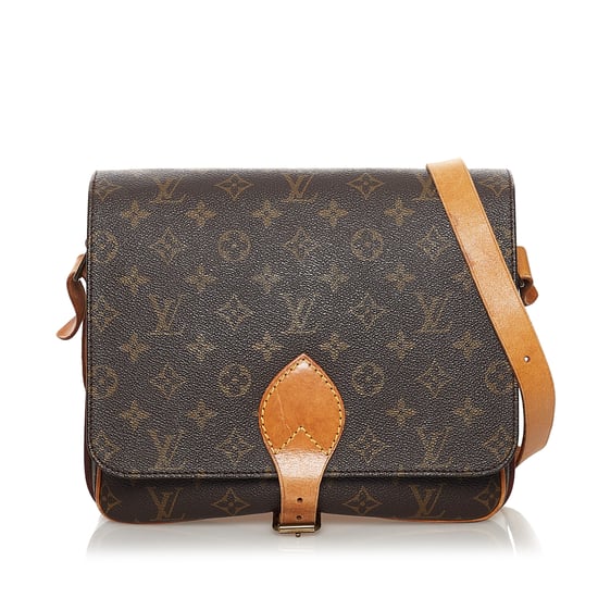 Vintage Louis Vuitton Monogram Cartouchiere MM Brown - Image 1