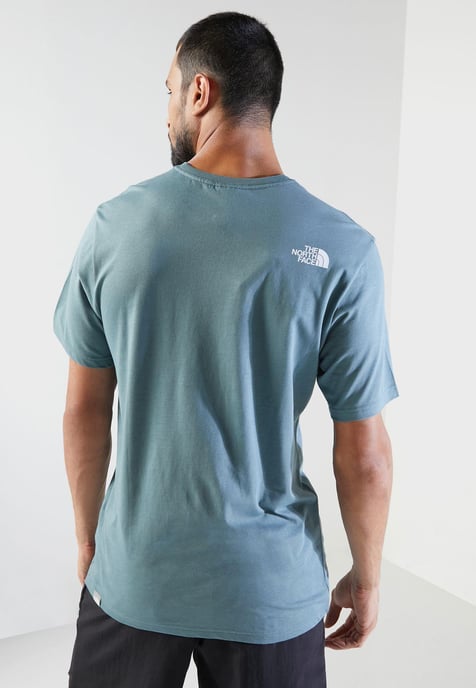 The North Face Mens T Shirt SS Easy Tee Storm Blue - Image 2