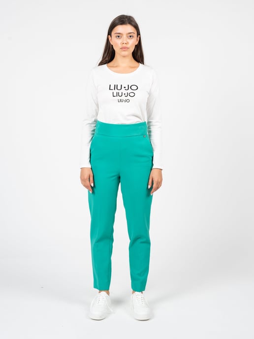 Liu Jo Trousers Woman's Green - Image 2