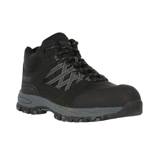 Regatta Mens Sandstone Safety Shoes (Black/Granite)