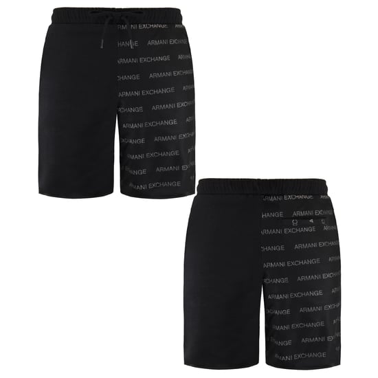 Armani Exchange Mens Black/Grey Shorts - Image 3