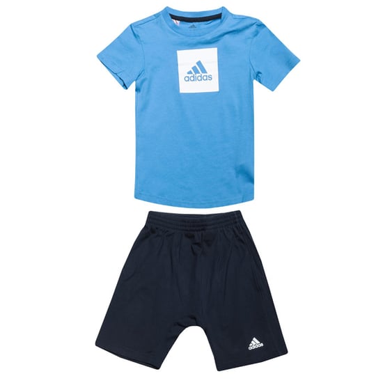 Boy's adidas Baby And Infant Logo Summer Set in Blue-White