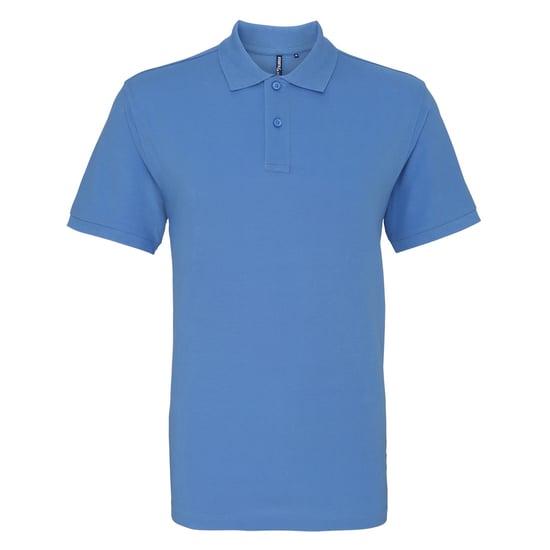 Asquith & Fox Mens Plain Short Sleeve Polo Shirt (Cornflower) - Image 1