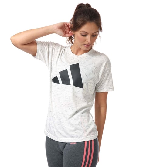 Women's adidas Sport Inspired Winners 2.0 T-Shirt in White Marl - Image 4
