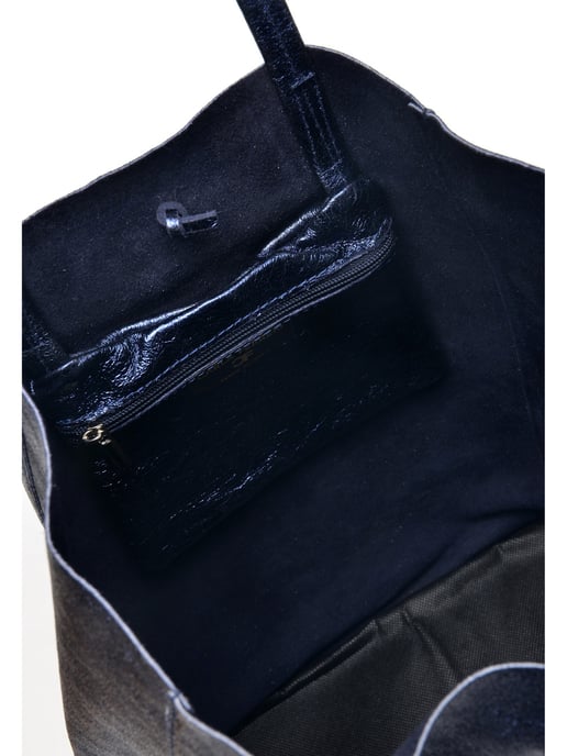 Carla Ferreri SS22 CF 8069 Blue Leather Bag - Image 4