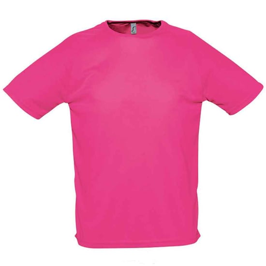 SOLS Heren Sportief Raglan T-shirt (Neonroze) - Image 1