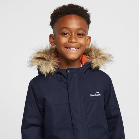 Peter Storm Kids' Waterproof Parka II with Removable Faux Fur Trim Hood, Winter Coat