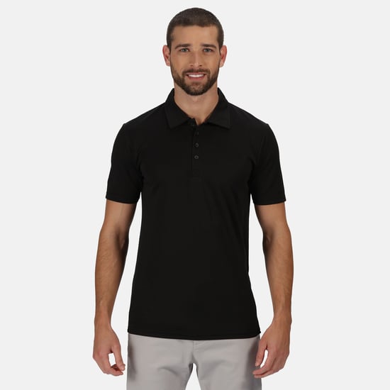 Regatta Mens Honestly Made Recycled Polo Shirt (Black)