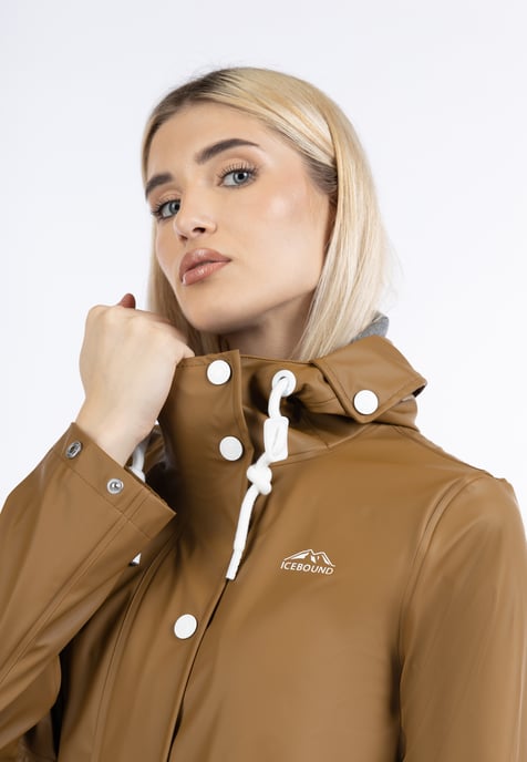 ICEBOUND raincoat women dark sand - Image 5