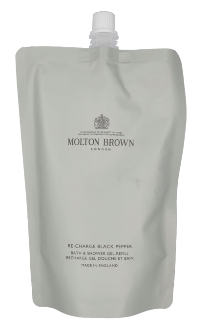 M.Brown Re-Charge Black Pepper Bath & Shower Gel - Refill400 ml. - Image 1