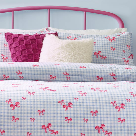 Heya Home Gingham Bows Printed Duvet Cover Set - Image 3