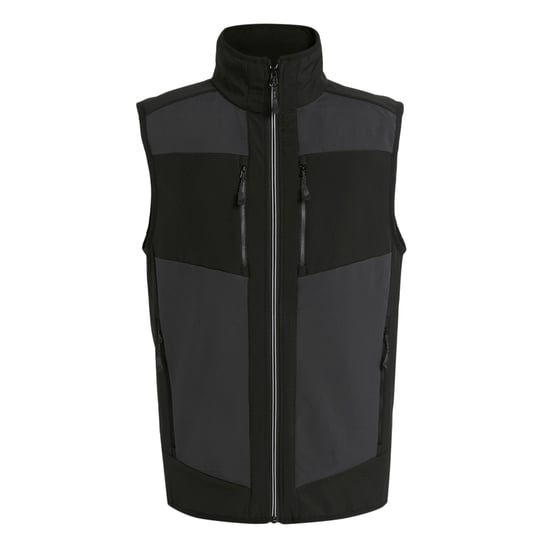 Regatta Mens E-Volve Colour Block Softshell Body Warmer (Grey/Ash)