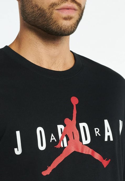 Nike Air Jordan Mens T Shirt in Black - Image 3