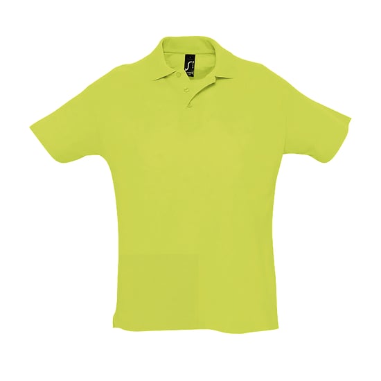 SOLS Heren Zomer II Pique Poloshirt met korte mouwen (Appelgroen) - Image 1