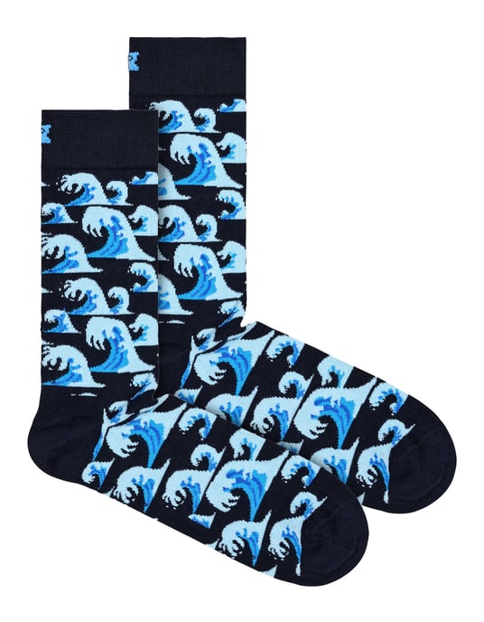 Happy Socks - Novelty Wave Design Socks | Great Gift - Waves - Image 1