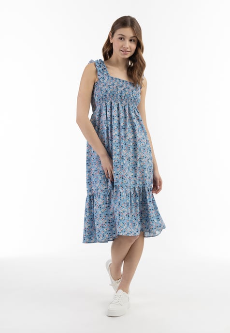 Mymo midi-jurk Dames Blauw Veelkleurig - Image 4