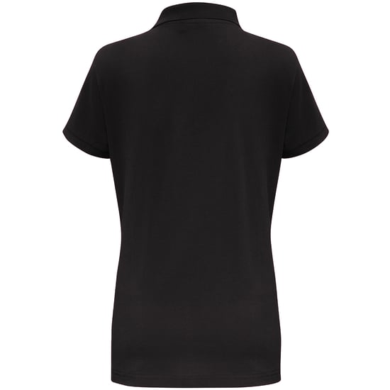 Asquith & Fox Dames/Dames Korte Mouwen Contrast Poloshirt (Zwart / Oranje) - Image 1