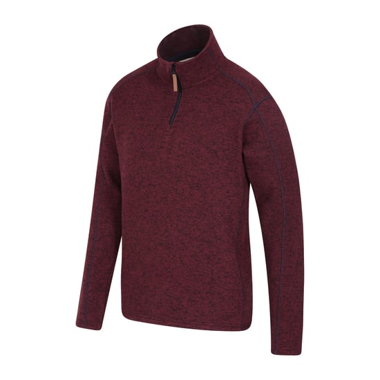 Mountain Warehouse Mens Idris II Half Zip Fleece Top (Dark Red)