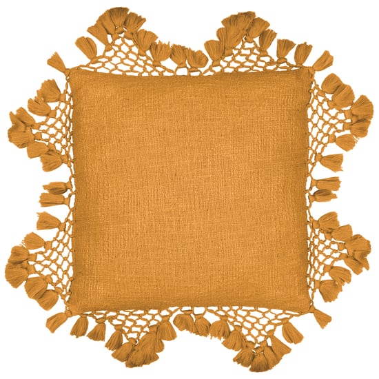 Yard Anko Macrame Tasselled Feather Filled Cushion - Image 1