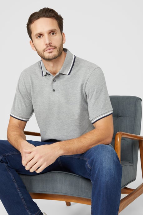 Pique Tipped Polo - Image 1