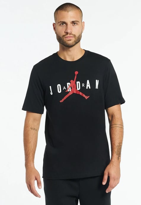 Nike Air Jordan Mens T Shirt in Black - Image 1