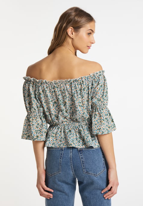 Mymo Blouse Dames Blauw Veelkleurig - Image 4