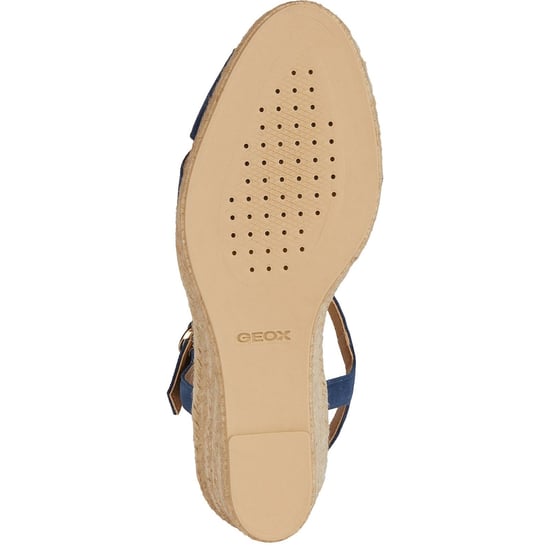 Geox D Gelsa Laag Leren Vrouwen Navy Sandalen - Image 3