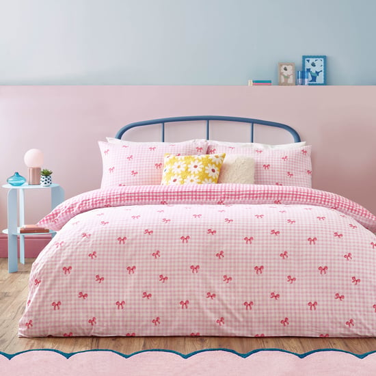 Heya Home Gingham Bows Printed Duvet Cover Set - Image 1