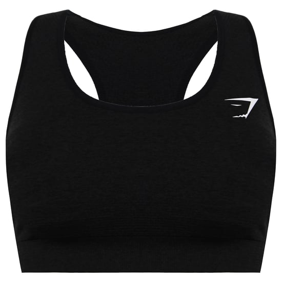 Gymshark Vital Seamless Womens Dark Charcoal Sports Bra - Image 1