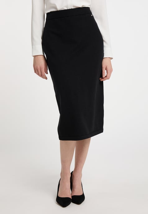 Dreimaster Knitted skirt women black - Image 2